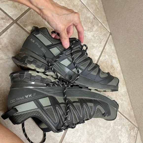 Salomon XA Pro 3D Mens Trail Running Shoes Olive Green Black ortholite Size 11